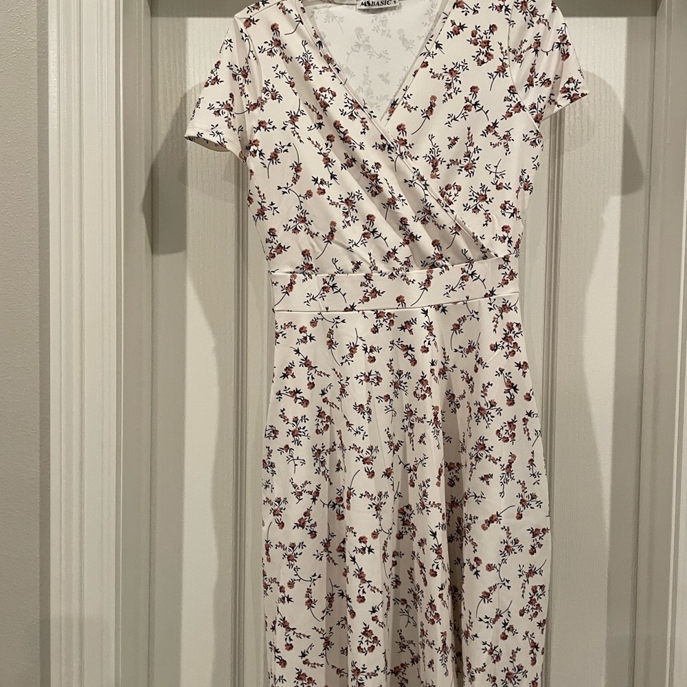 Floral Print Wrap Dress